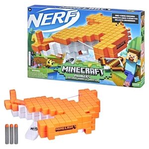 Nerf Minecraft Pillager' Crossbow Dart-Blasting With 3 Nerf Elite Darts Kids Toy